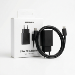 شاحن سامسونج الأصلي 25 واط السريع مع كابل Type-C إلى Type-C - Samsung 25W PD Adapter